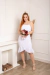 VESTIDO NOIVA CIVIL COM ALÇA FINA MIDI COM BABADOS