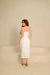 Civil Wedding Midi Dress with Removable Collar – Gisele - online store