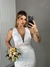 Vestido de noiva de renda com decote em tule e babados - Karol na internet