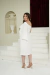 Vestido de noiva midi nula manga com capa -Daphne - comprar online
