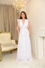 Imagem do Vestido noiva longo minimalista com manga no poá- Talita (última peça)