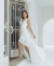 Vestido de noiva longo com saia mullet com fenda e cauda tecido chiffon - Virginia na internet