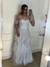 Imagem do VESTIDO DE NOIVA LONGO BRILHOSO COM CORSELET E MANGA CIGANINHA- LORRANA ( ÚLTIMA PEÇA )