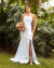 VESTIDO DE NOIVA LONGO SEM ALÇA MINIMALISTA COM FENDA NA SAIA-ESTRELA na internet