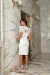 Vestido de noiva civil midi 2 em 1 com bolero de renda - MEL en internet