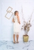 Vestido de noiva Lia com saia rodada e poá - comprar online