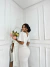 Civil Wedding Dress with Midi Wrap Neckline - Paula - Closet Garota Up | Vestidos Brancos para Noiva Civil, Batizado e Momentos Especiais
