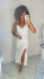 Vestido de noiva civil Paloma de alça fina com babados na saia - comprar online