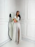 Vestido de noiva longo de musseline com manga longa e fenda na saia - Zara (ÚLTIMAS PEÇAS SEM REPOSIÇÃO)