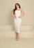 Civil Wedding Midi Dress with Removable Collar – Gisele - buy online