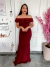 VESTIDO DE FESTA OMBRO A OMBRO COM FENDA LATERAL - Closet Garota Up Vestidos Brancos para Casamento Civil -