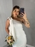 Vestido de noiva mula manca com laço no ombro fixado midi - Selena branco off na internet