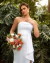VESTIDO DE NOIVA LONGO SEM ALÇA MINIMALISTA COM FENDA NA SAIA-ESTRELA - comprar online