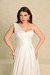 Vestido longo com saia mullet modelo alça assimétrico - Jade - loja online