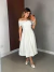 Vestido longuete com saia rodada e modelo ombro a ombro -Gracie - loja online