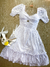 Imagem do Vestido de noiva Clara com mangas bufante e saia evasê