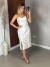 Vestido de noiva tecido ziberline sem alça justo - Ruby - comprar online