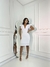 VESTIDO NOIVA MINIMALISTA LUARA TUBINHO COM DECOTE DE TULE EM V BRANCO