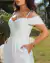 Vestido de noiva longo com alça regulavél e saia com fenda Plus - Wendy - comprar online