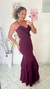 VESTIDO DE FESTA REBECA LONGO DE ALÇA FINA COM BABADOS NO BUSTO SEREIA - Closet Garota Up Vestidos Brancos para Casamento Civil -