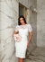 Vestido de noiva civil midi 2 em 1 com bolero de renda - MEL - loja online