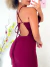 VESTIDO DE FESTA REBECA LONGO DE ALÇA FINA COM BABADOS NO BUSTO SEREIA