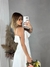 Vestido de noiva alfaiataria com alça fina regulavél, cinto e saia rodada - Rebeca - Closet Garota Up Vestidos Brancos para Casamento Civil -