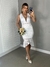 Vestido de noiva de renda com decote em tule e babados - Karol - comprar online