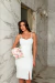 Imagen de Vestido de noiva civil midi 2 em 1 com bolero de renda - MEL