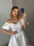 Vestido longo de ziberline com manga princesa e saia com bolso- Pilar - comprar online