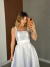 Vestido de zibeline midi com decote quadrado em saia princesa - Eva - comprar online