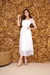 Vestido de noiva com manga princesa curta e saia rodada de poá - Flor - Closet Garota Up Vestidos Brancos para Casamento Civil -