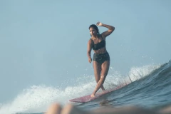 Top faixa caju areia