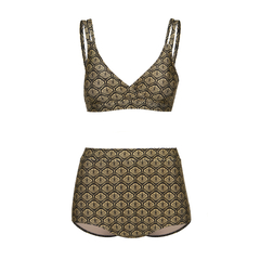 Hot pants leque dourado - comprar online