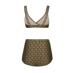 Hot pants leque dourado na internet