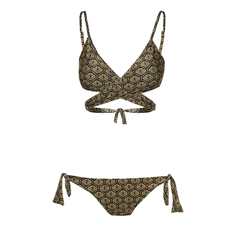 Calcinha lação leque dourado - comprar online