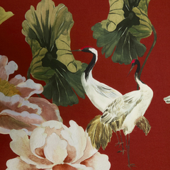 Kimono longo tsuru vermelho - by the sea