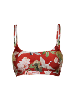 Top alcinha tsuru vermelho