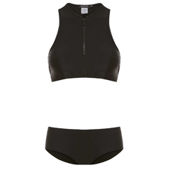 Top nadador zíper preto - comprar online