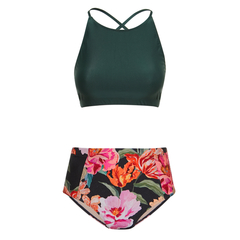 Hot pants cavada peônia preta - comprar online