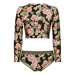 Shortinho sakura preto + leques - comprar online