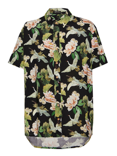 Camisa unissex tsuru preto