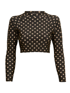 Cropped manga longa margarida