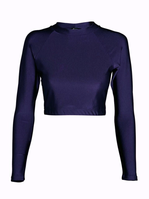 Cropped manga longa Índico - comprar online