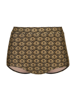 Hot pants leque dourado