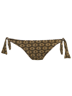 Calcinha lação leque dourado