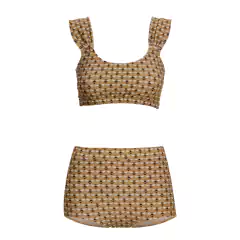 Hot pants colméia - by the sea