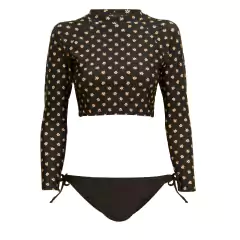 Cropped manga longa margarida - comprar online