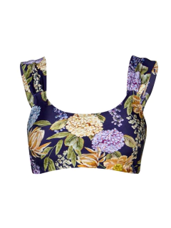Top alça franzida fuji no hana marinho - comprar online