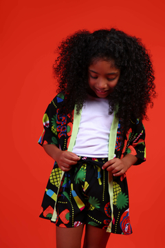 Conjunto Kimono Shorts Festa Noturna Preto na internet